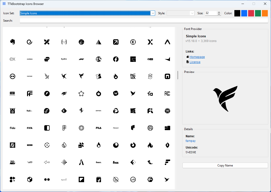 Icon Browser